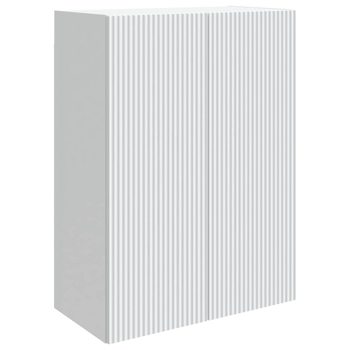 Vægmonteret skab Hvid 66 x 34,5 x 90 cm Konstrueret træ