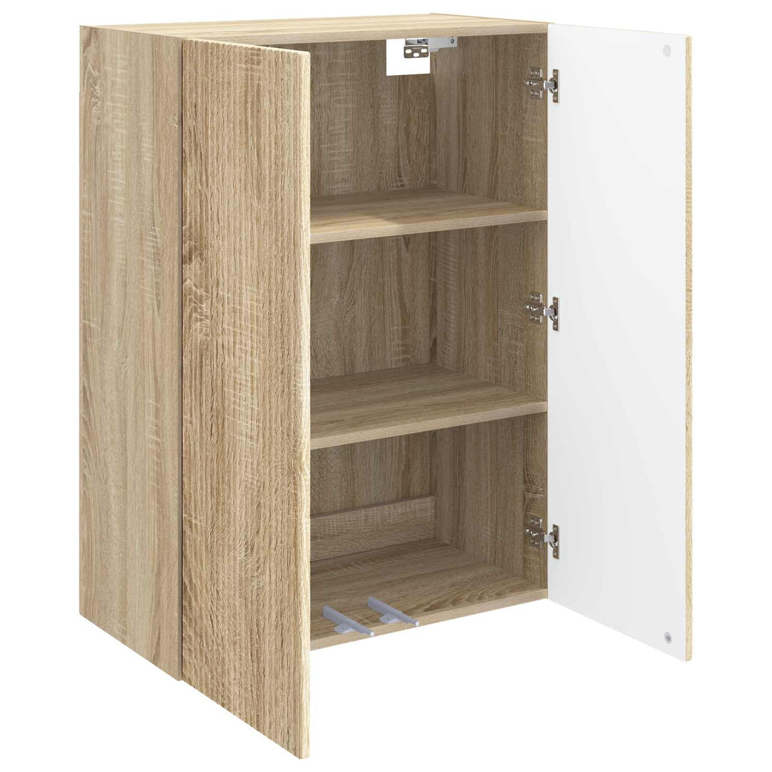 Vægmonteret skab Sonoma-eg 66 x 34,5 x 90 cm Konstrueret træ