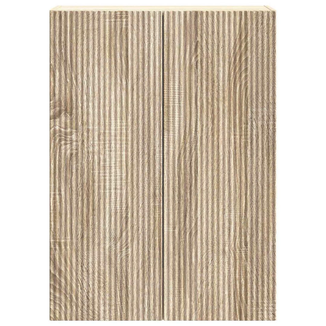 Vægmonteret skab Sonoma-eg 66 x 34,5 x 90 cm Konstrueret træ