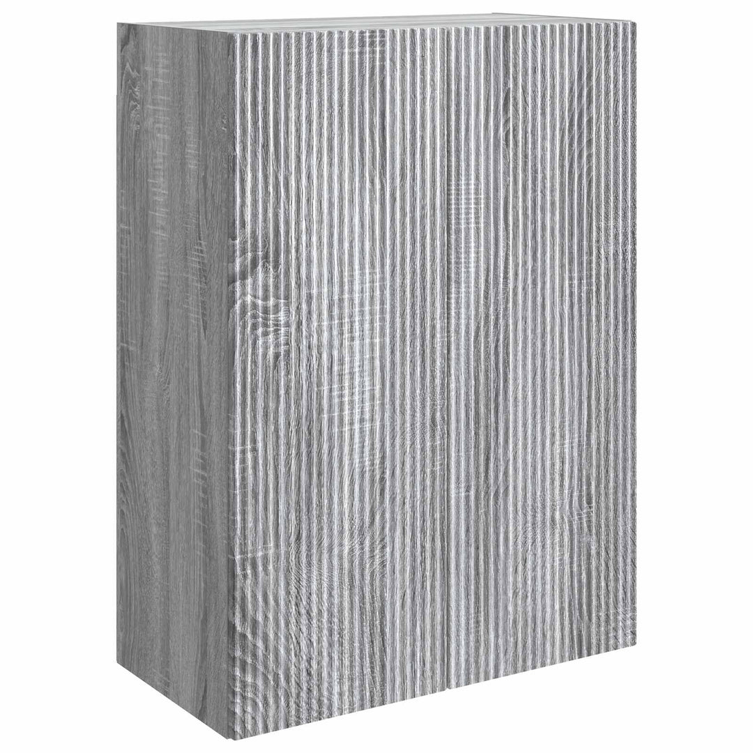 Vægmonteret skab 66 x 34,5 x 90 cm Konstrueret træ Grå Sonoma