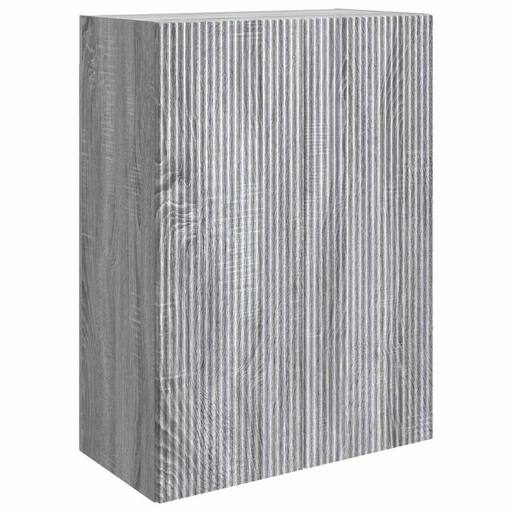 Vægmonteret skab 66 x 34,5 x 90 cm Konstrueret træ Grå Sonoma