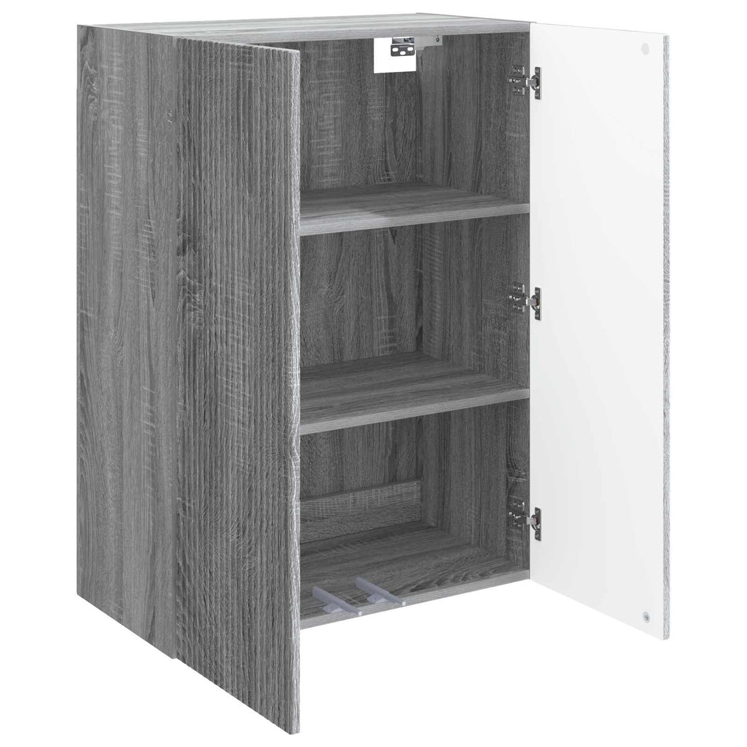 Vægmonteret skab 66 x 34,5 x 90 cm Konstrueret træ Grå Sonoma