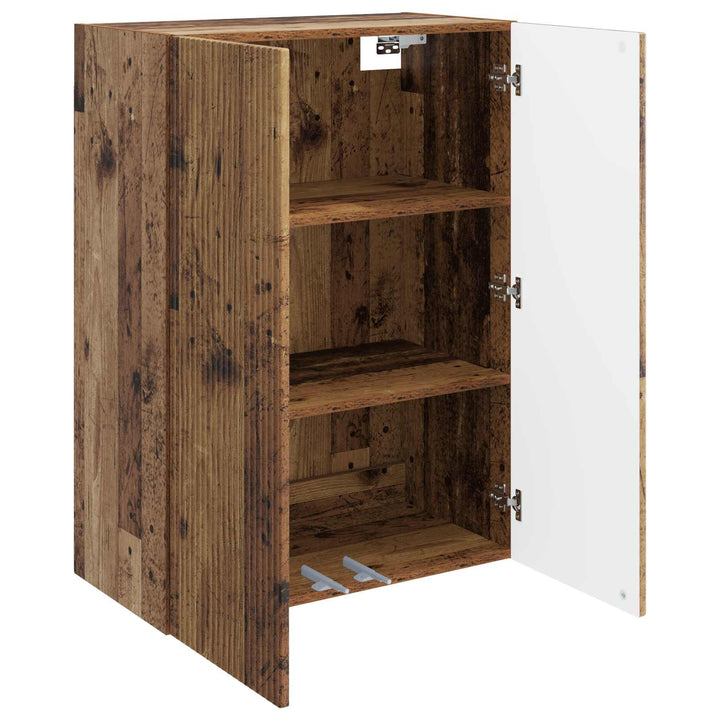 Vægmonteret skab Gammelt træ 66 x 34,5 x 90 cm Konstrueret træ