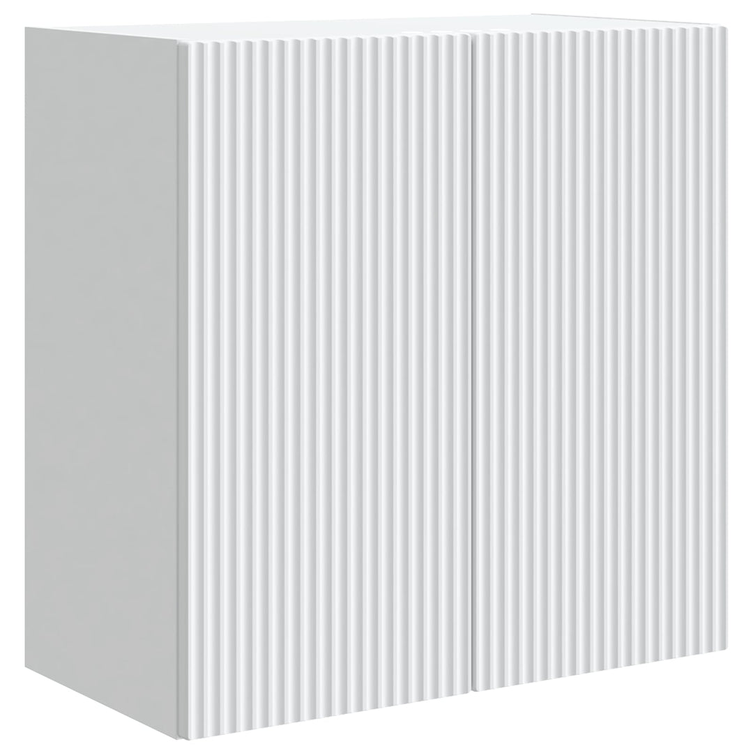 Vægmonteret skab Hvid 59 x 31 x 60 cm Konstrueret træ