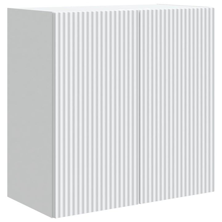Vægmonteret skab Hvid 59 x 31 x 60 cm Konstrueret træ