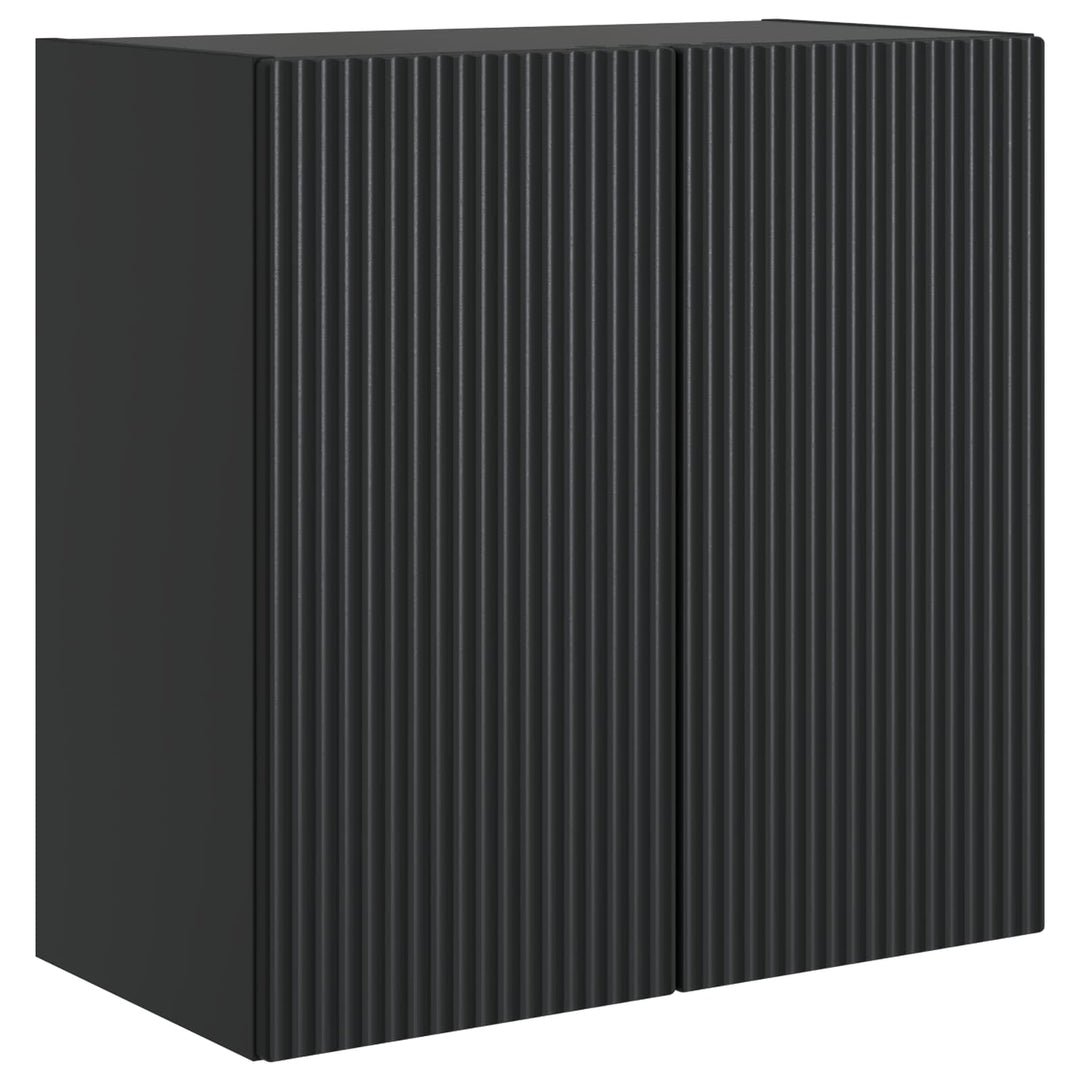 Vægmonteret skab Sort 59 x 31 x 60 cm Konstrueret træ