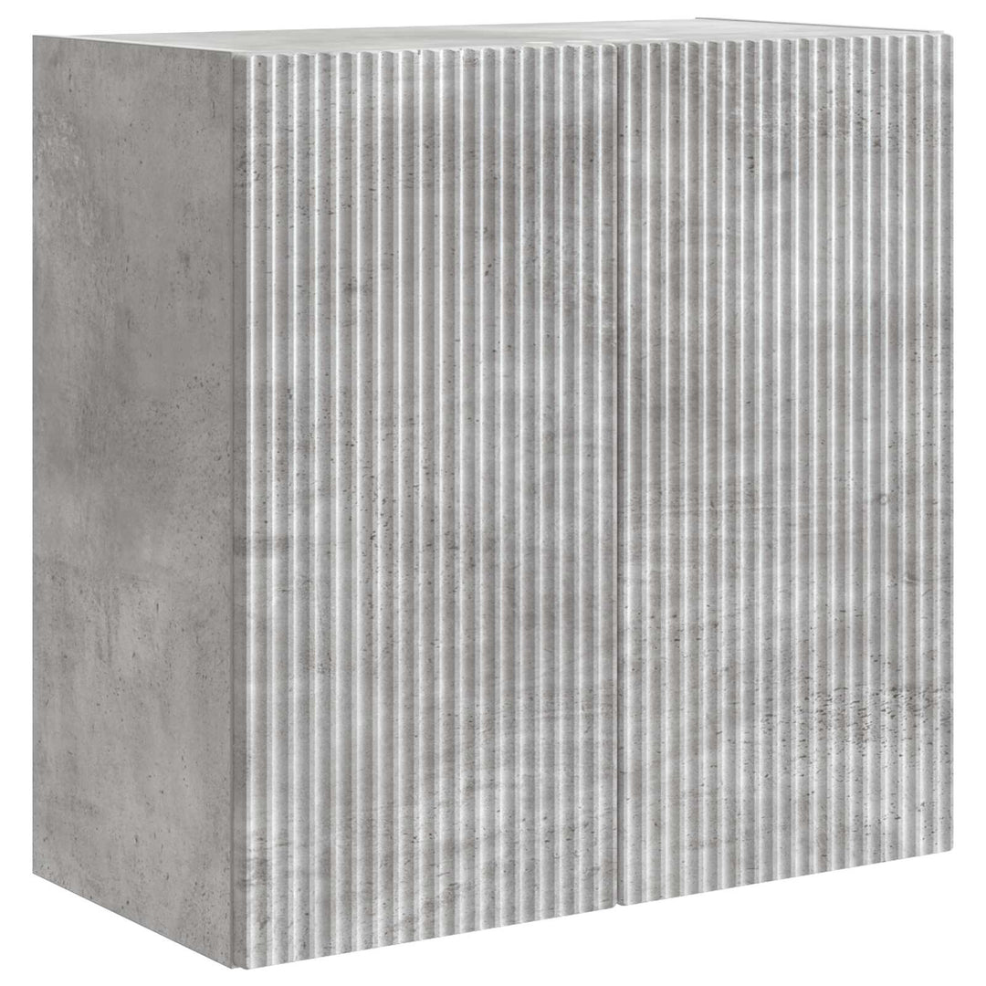 Vægmonteret skab Betongrå 59 x 31 x 60 cm Konstrueret træ