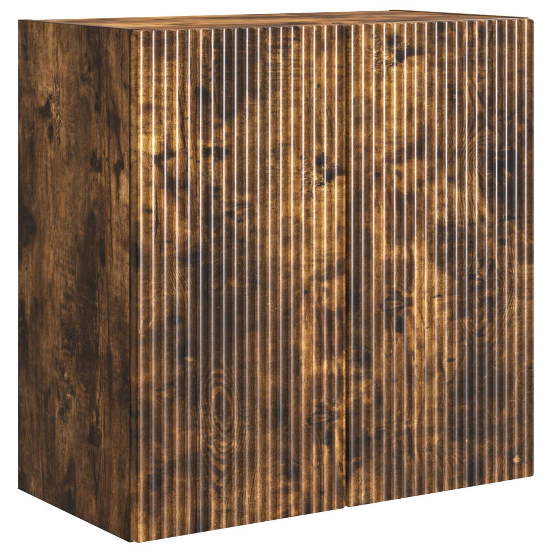 Vægmonteret skab 59 x 31 x 60 cm Konstrueret træ Røget eg