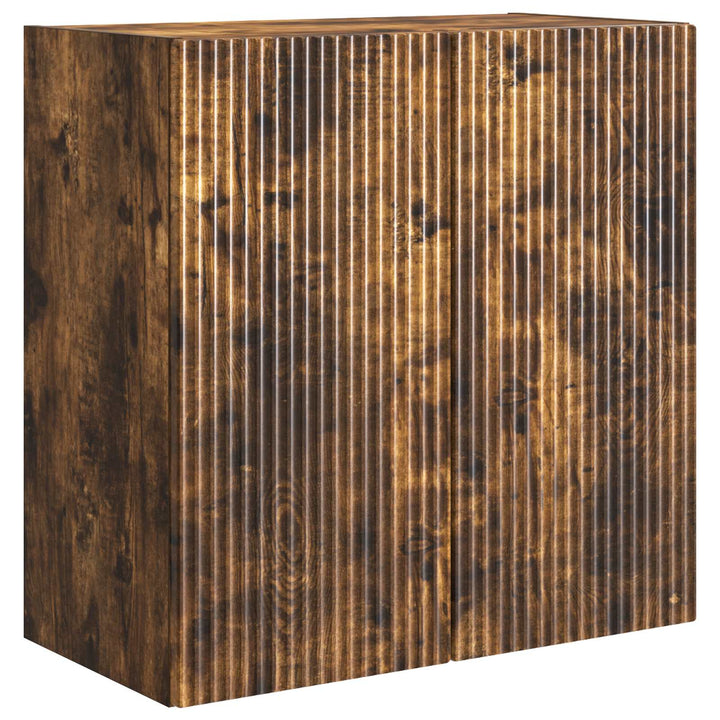 Vægmonteret skab 59 x 31 x 60 cm Konstrueret træ Røget eg