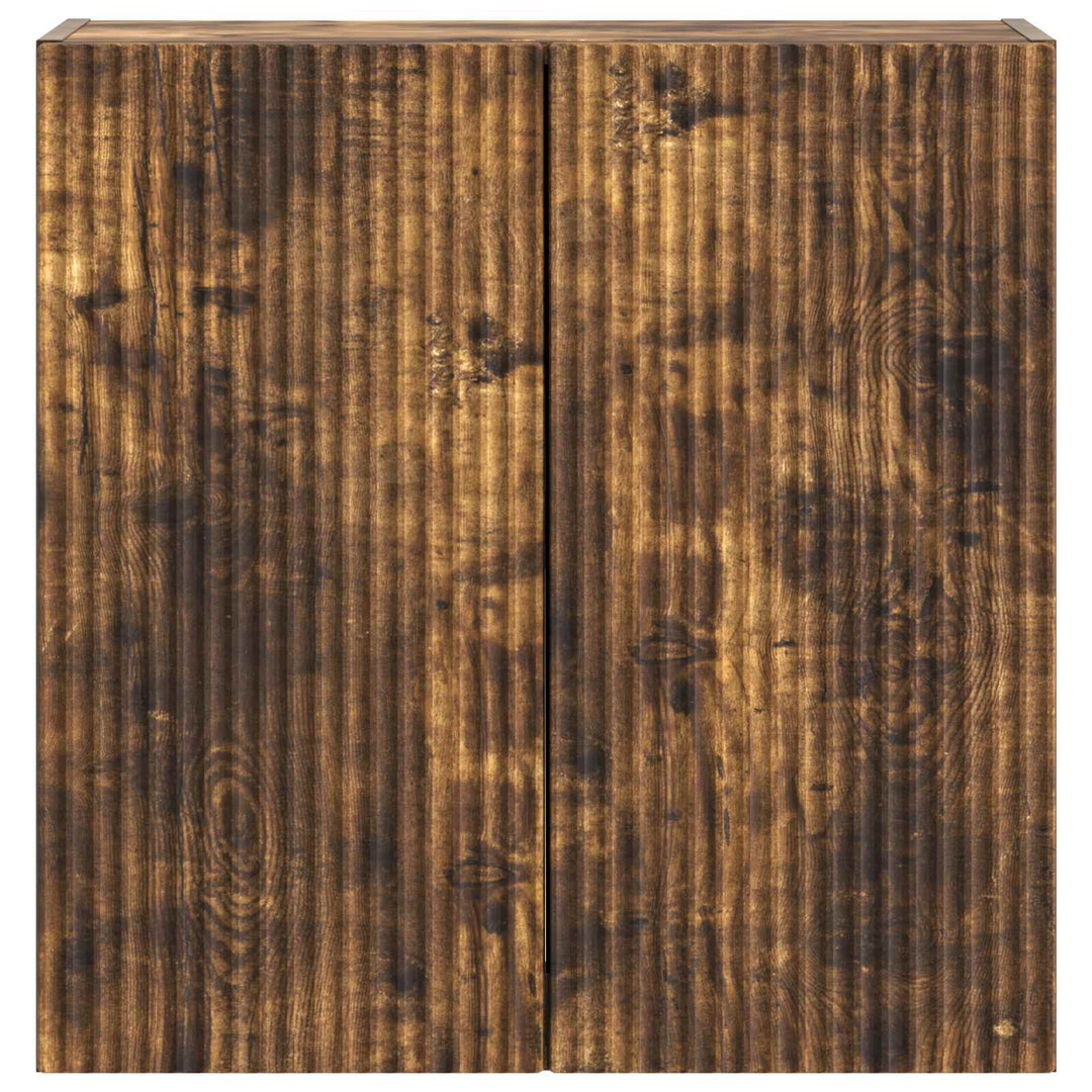 Vægmonteret skab 59 x 31 x 60 cm Konstrueret træ Røget eg