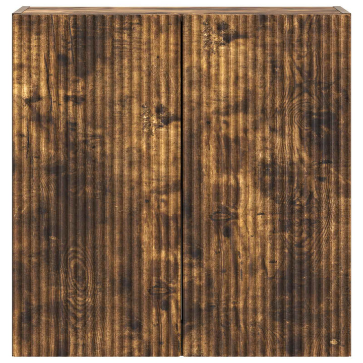 Vægmonteret skab 59 x 31 x 60 cm Konstrueret træ Røget eg