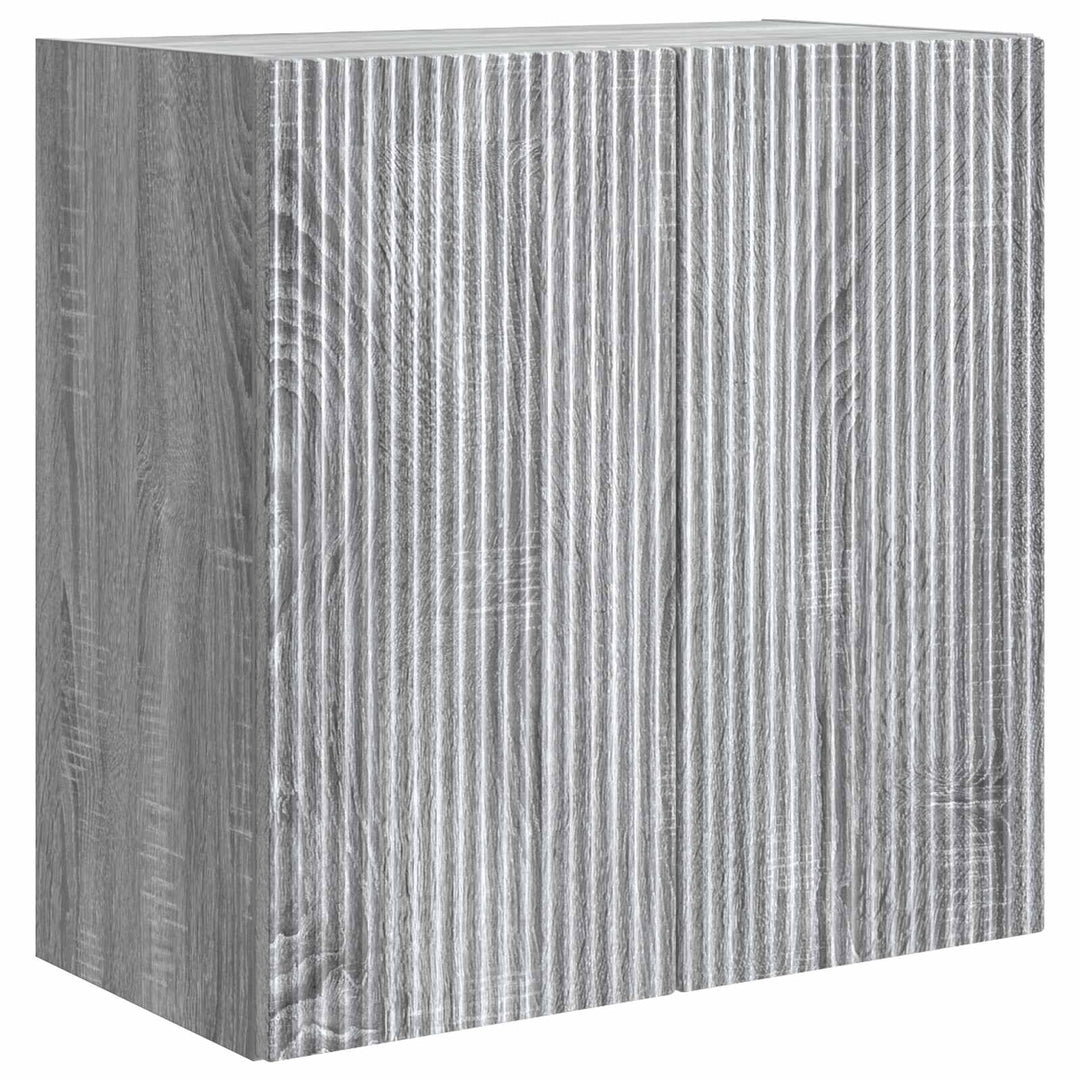 Vægmonteret skab 59 x 31 x 60 cm Konstrueret træ Grå Sonoma
