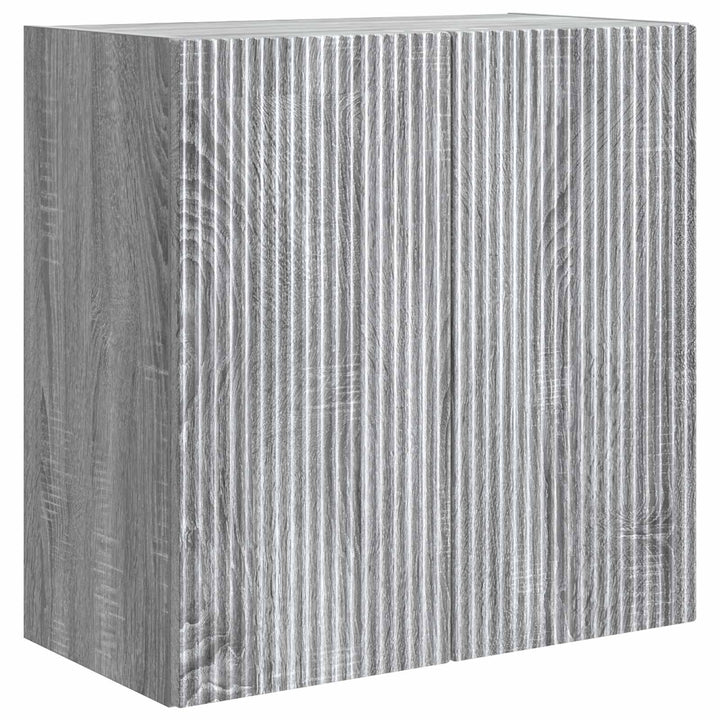 Vægmonteret skab 59 x 31 x 60 cm Konstrueret træ Grå Sonoma