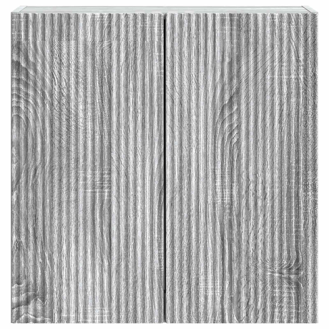 Vægmonteret skab 59 x 31 x 60 cm Konstrueret træ Grå Sonoma