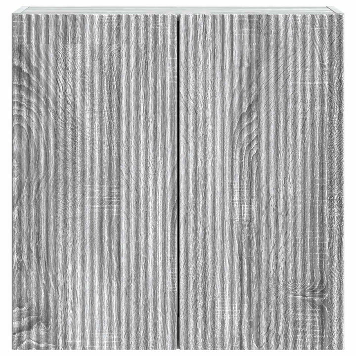 Vægmonteret skab 59 x 31 x 60 cm Konstrueret træ Grå Sonoma