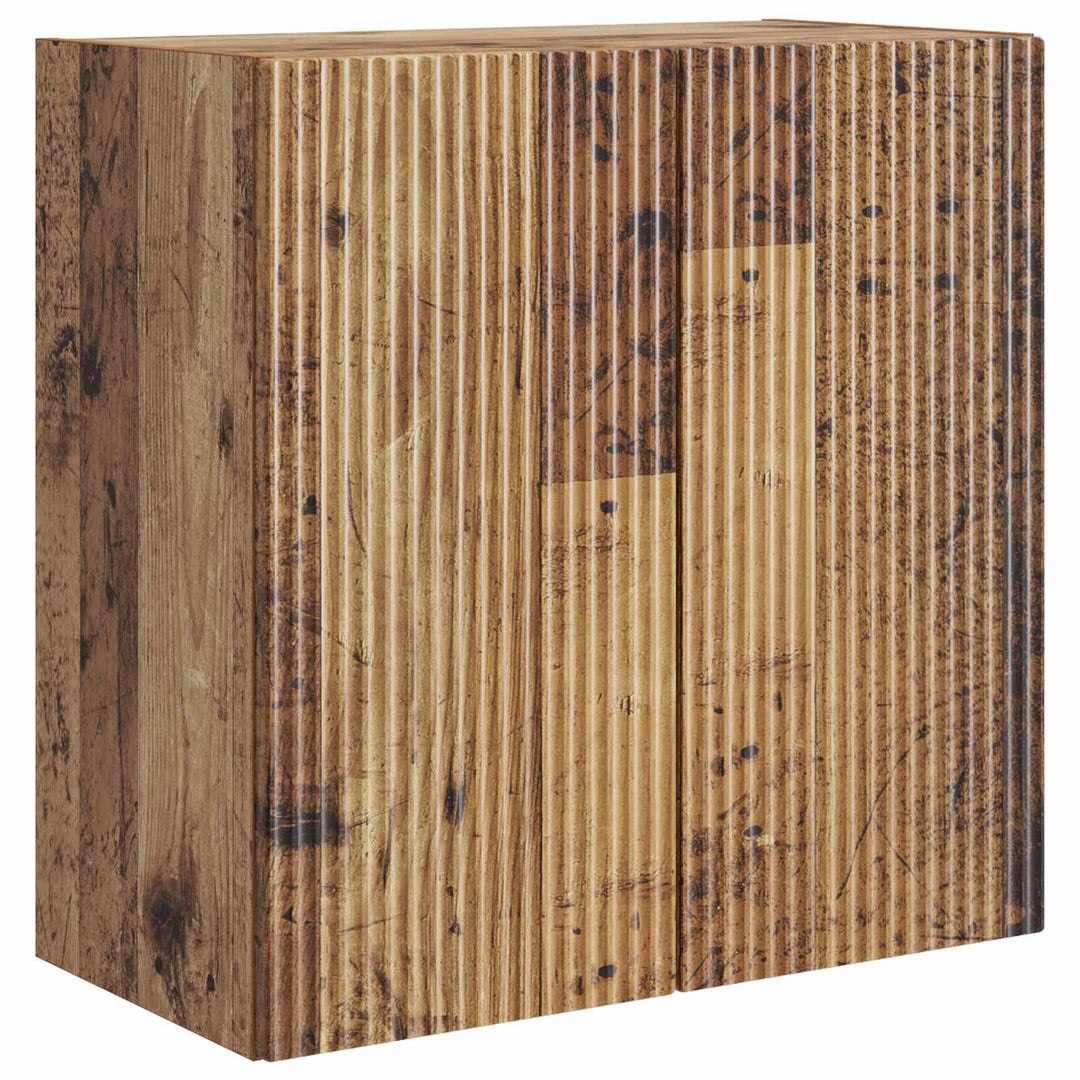 Vægmonteret skab Gammelt træ 59 x 31 x 60 cm Konstrueret træ