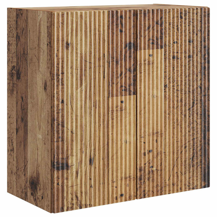 Vægmonteret skab Gammelt træ 59 x 31 x 60 cm Konstrueret træ