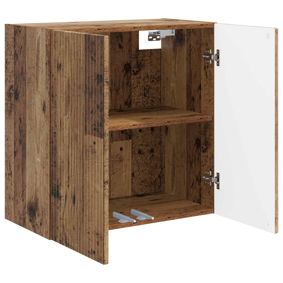 Vægmonteret skab Gammelt træ 59 x 31 x 60 cm Konstrueret træ