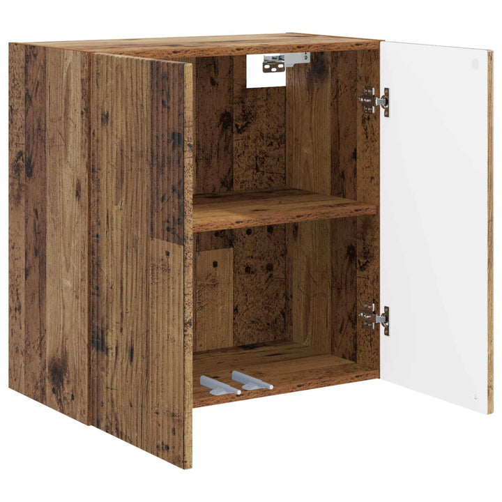 Vægmonteret skab Gammelt træ 59 x 31 x 60 cm Konstrueret træ