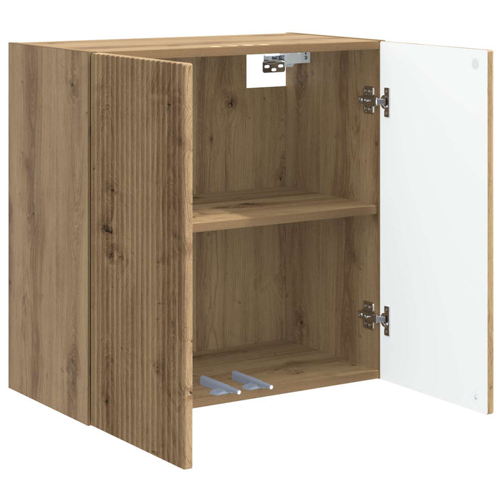 Vægmonteret skab Artisan-eg 59 x 31 x 60 cm Konstrueret træ