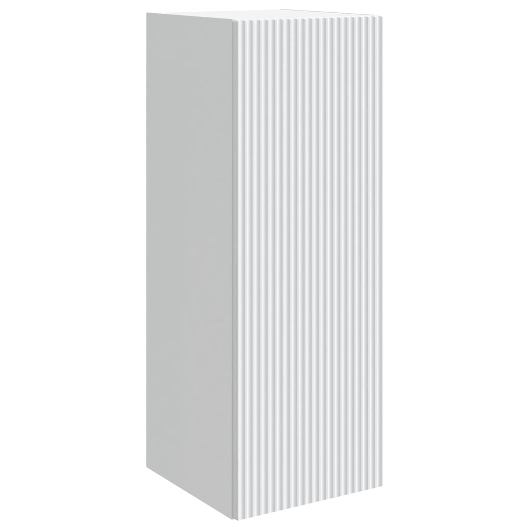 Vægmonteret skab Hvid 33 x 34,5 x 90 cm Konstrueret træ