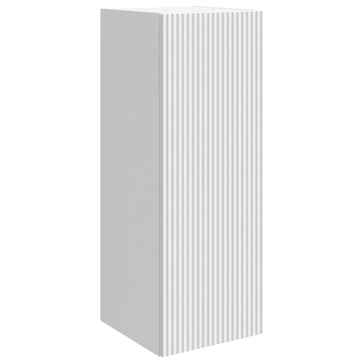 Vægmonteret skab Hvid 33 x 34,5 x 90 cm Konstrueret træ
