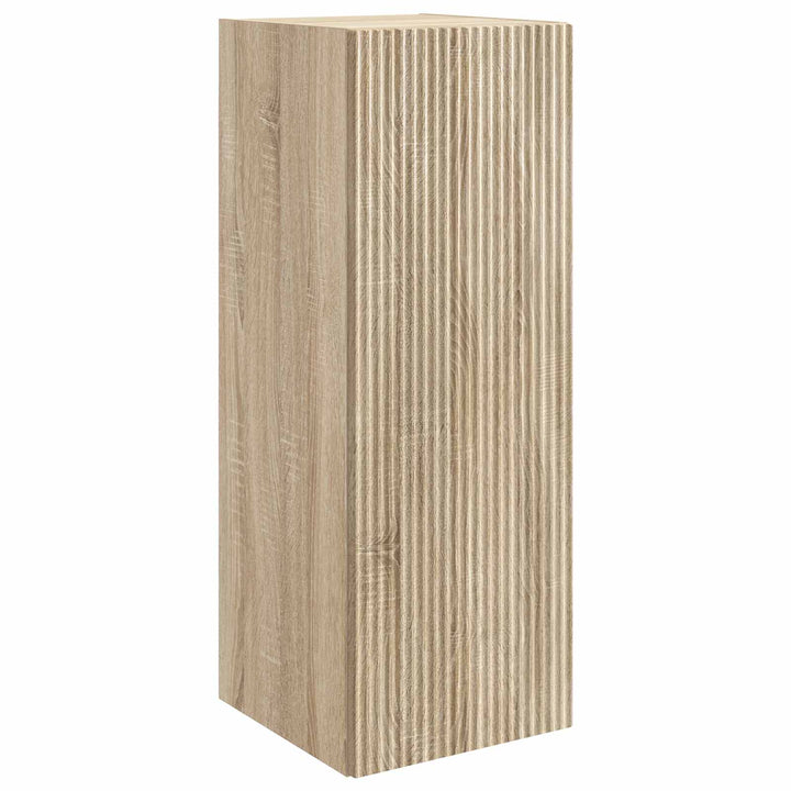 Vægmonteret skab Sonoma-eg 33 x 34,5 x 90 cm Konstrueret træ