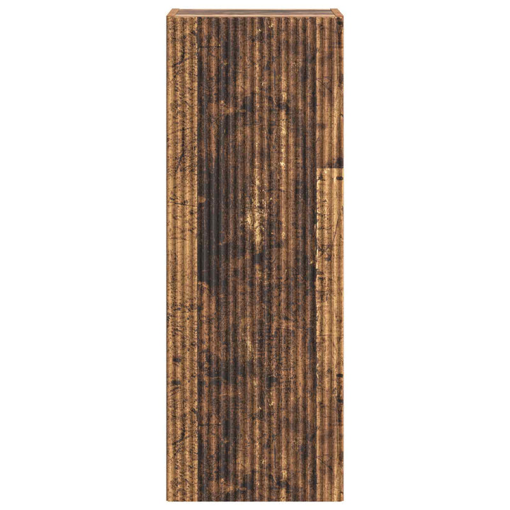 Vægmonteret skab Gammelt træ 33 x 34,5 x 90 cm Konstrueret træ