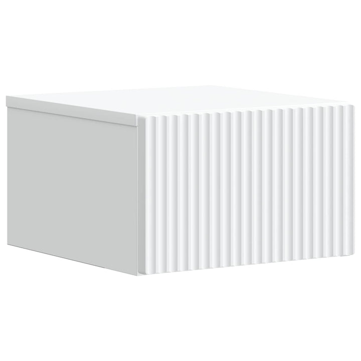 Væghængt Natbord Hvid 33 x 34,5 x 20 cm Konstrueret træ