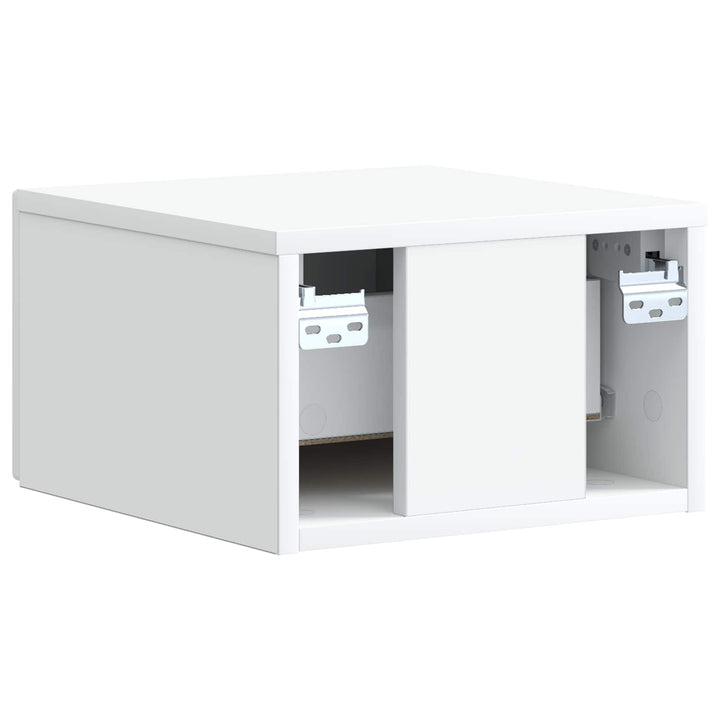 Væghængt Natbord Hvid 33 x 34,5 x 20 cm Konstrueret træ
