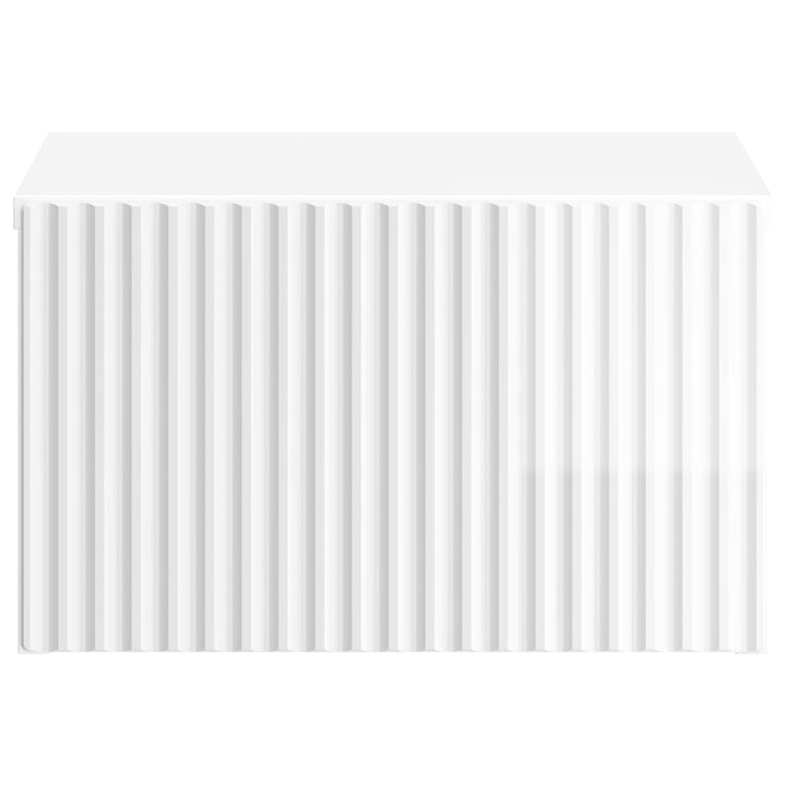 Væghængt Natbord 2 pcs Hvid højglans 33 x 34,5 x 20 cm