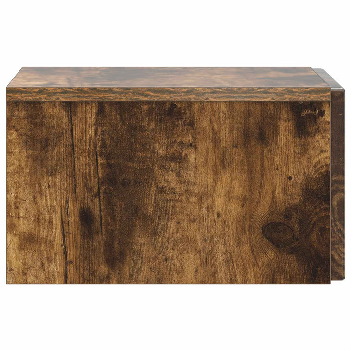 Væghængt Natbord Røget eg 33 x 34,5 x 20 cm Konstrueret træ