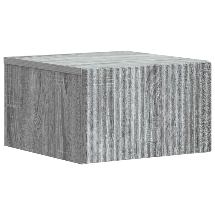 Væghængt Natbord med skuffe Grå sonoma-eg 33 x 34,5 x 20 cm