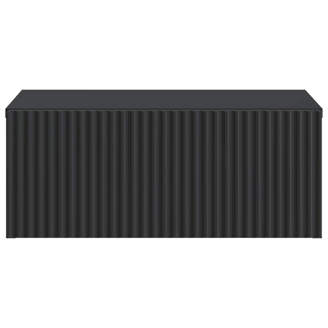 Væghængt Natbord Sort 49 x 34,5 x 20 cm Konstrueret træ