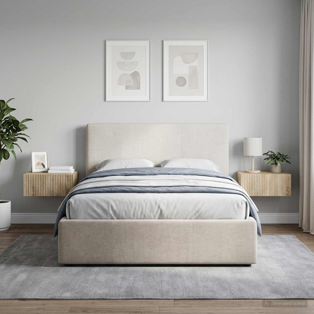 Væghængt Natbord med skuffe 2 pcs Sonoma-eg 49 x 34,5 x 20 cm