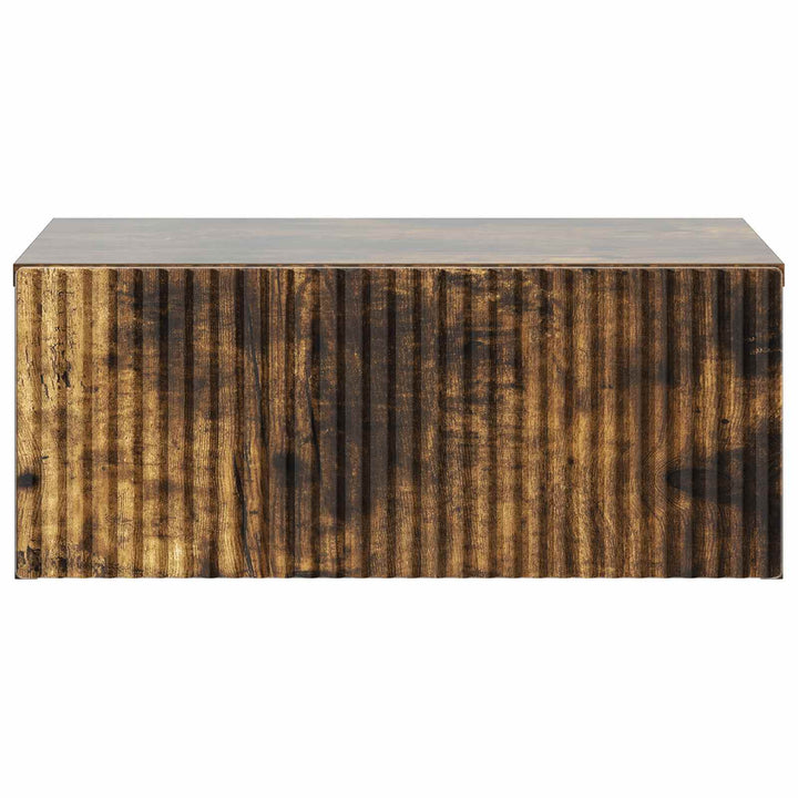 Væghængt Natbord Røget eg 49 x 34,5 x 20 cm Konstrueret træ