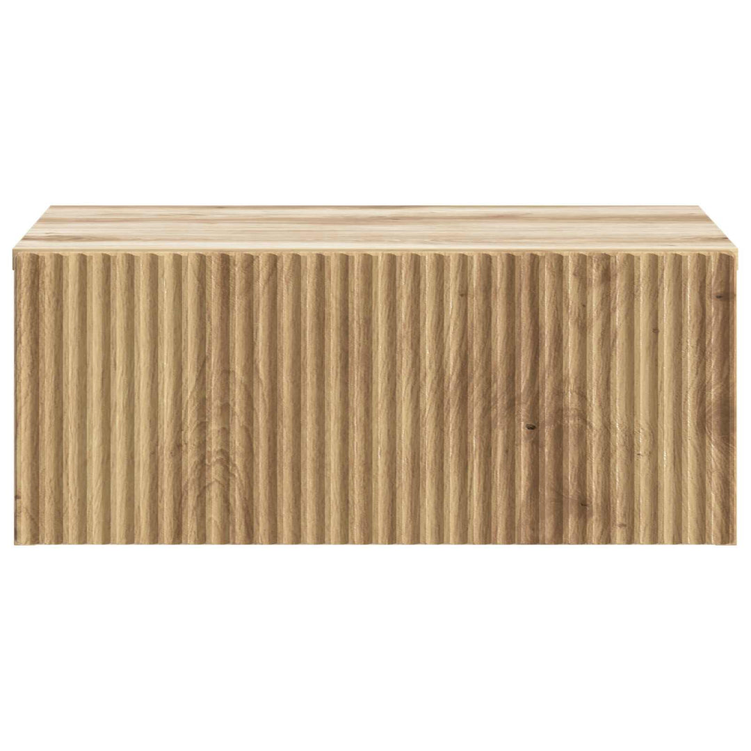 Væghængt Natbord Artisan-eg 49 x 34,5 x 20 cm Konstrueret træ