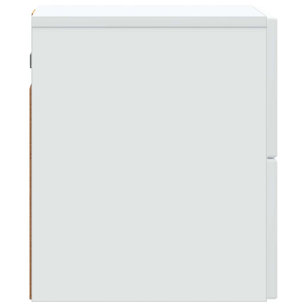 Væghængt Natbord Hvid 33 x 34,5 x 40 cm Konstrueret træ