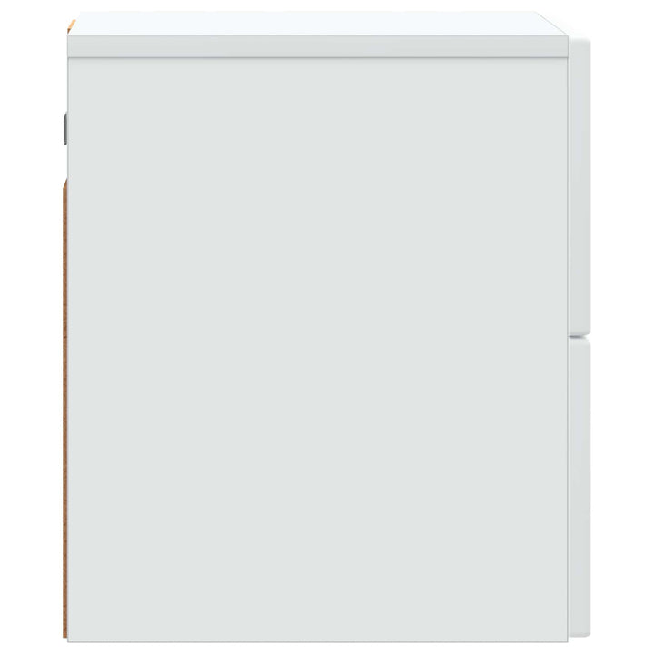 Væghængt Natbord Hvid 33 x 34,5 x 40 cm Konstrueret træ