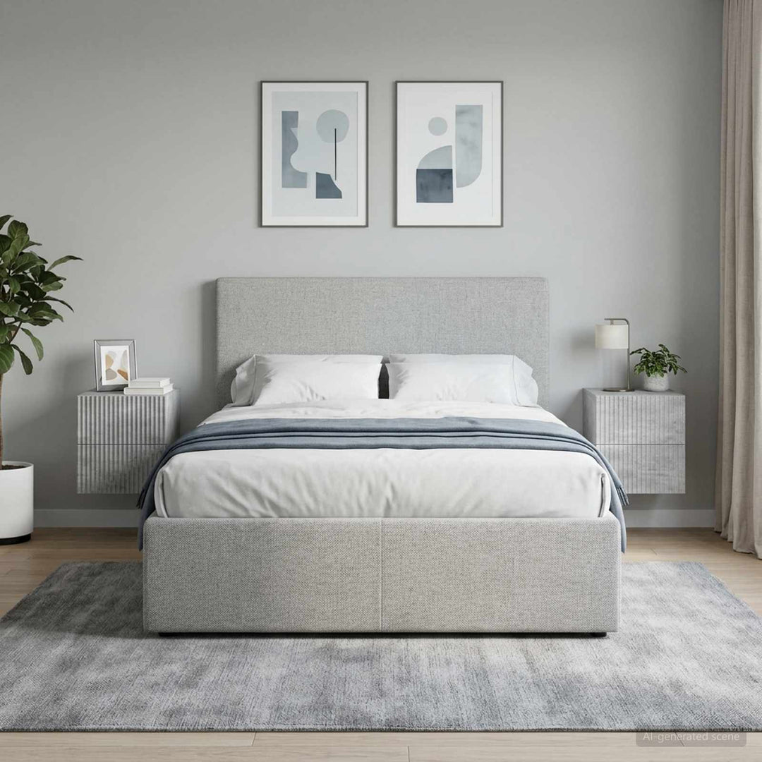 Væghængt Natbord med skuffe 2 pcs Betongrå 33 x 34,5 x 40 cm