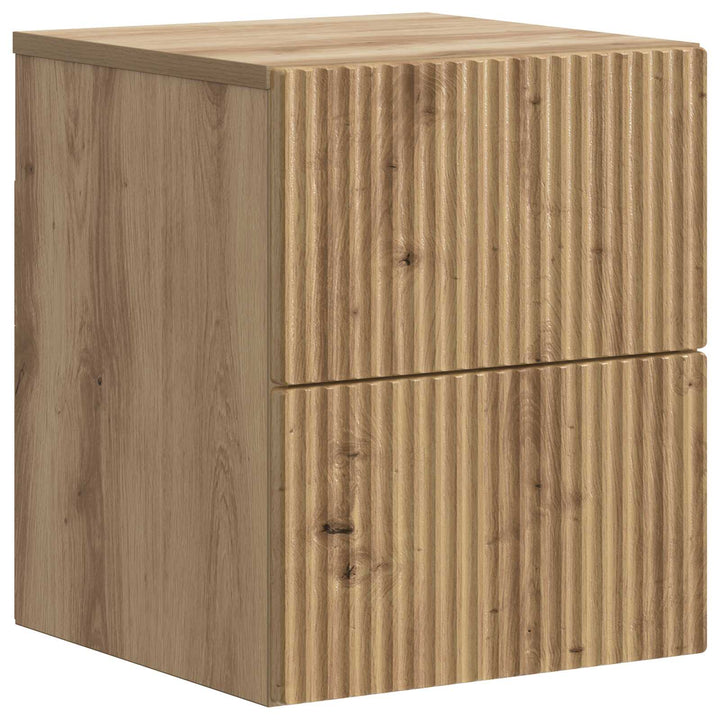 Væghængt Natbord Artisan-eg 33 x 34,5 x 40 cm Konstrueret træ