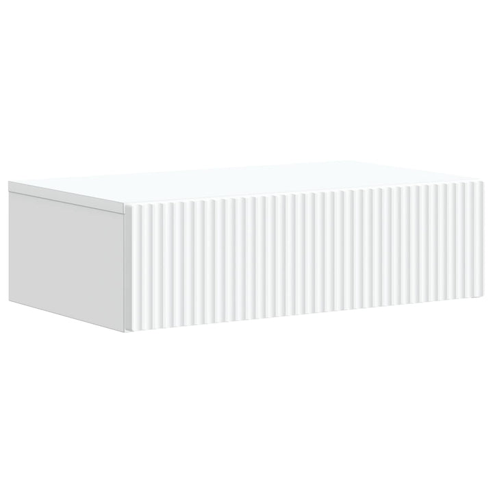 Væghængt Sideskab Hvid 59 x 34,5 x 17 cm Konstrueret træ
