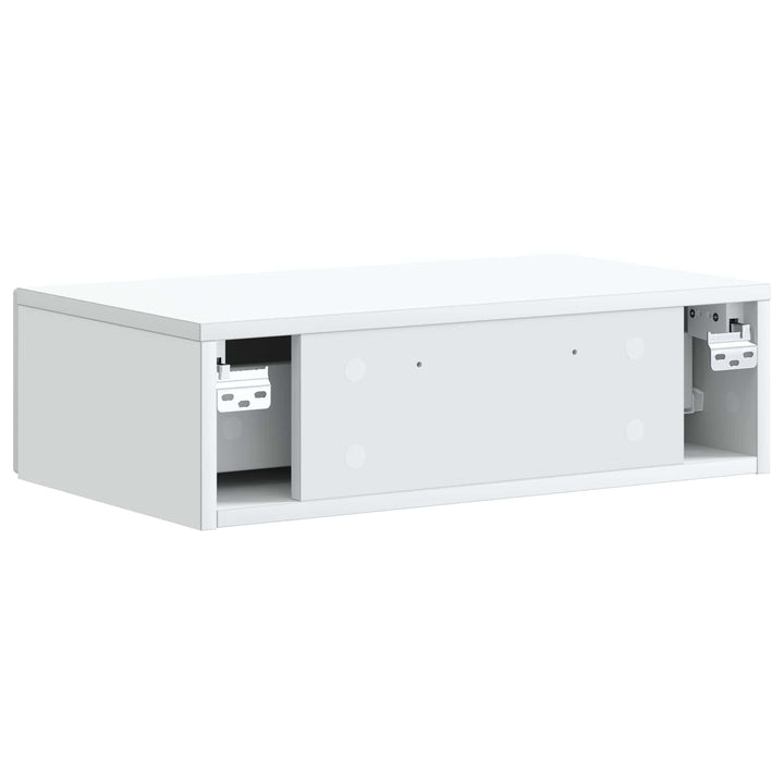 Væghængt Sideskab Hvid 59 x 34,5 x 17 cm Konstrueret træ