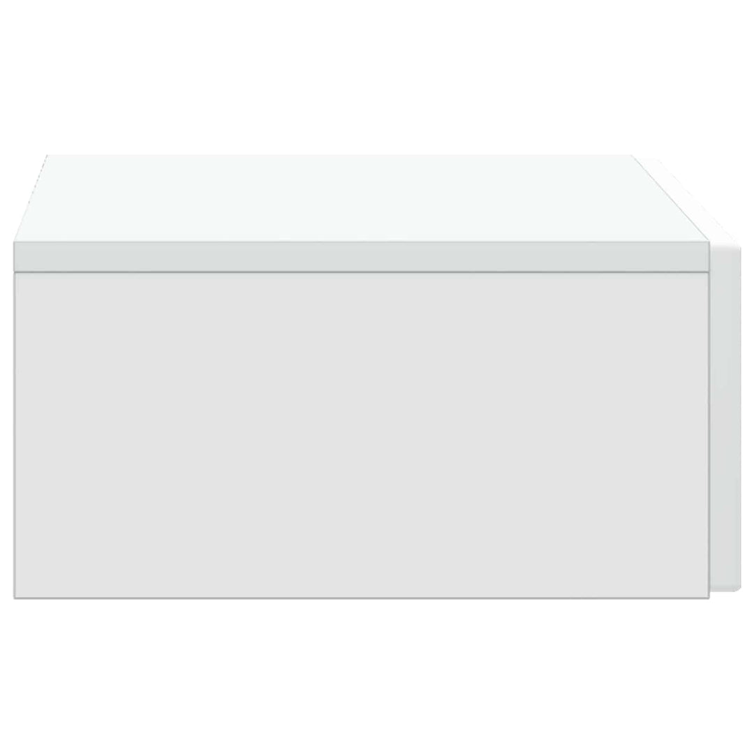 Væghængt Sideskab Hvid 59 x 34,5 x 17 cm Konstrueret træ