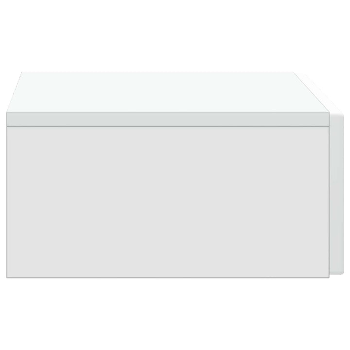 Væghængt Sideskab Hvid 59 x 34,5 x 17 cm Konstrueret træ
