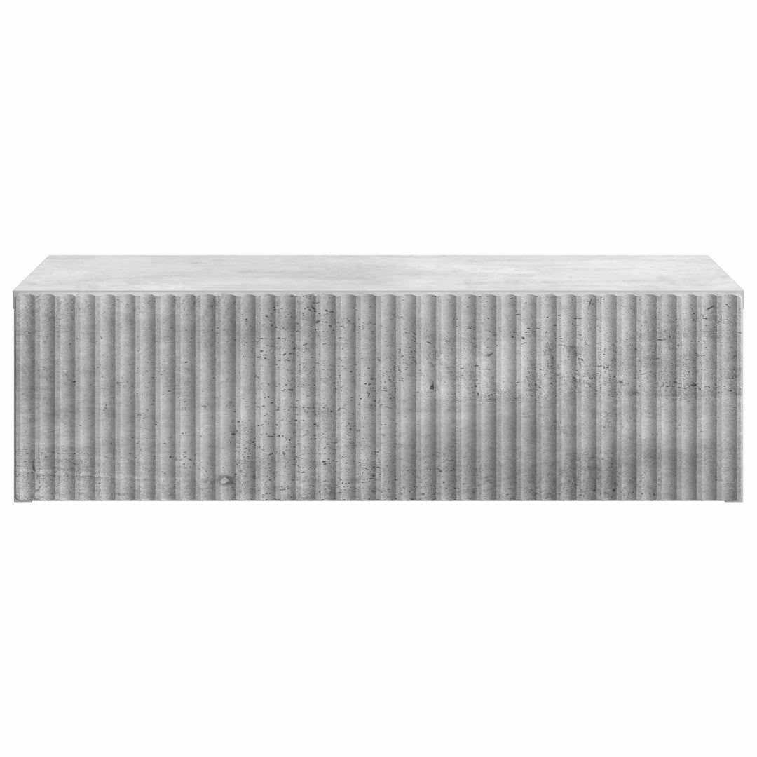 Væghængt Sideskab 59 x 34,5 x 17 cm Konstrueret træ Betongrå