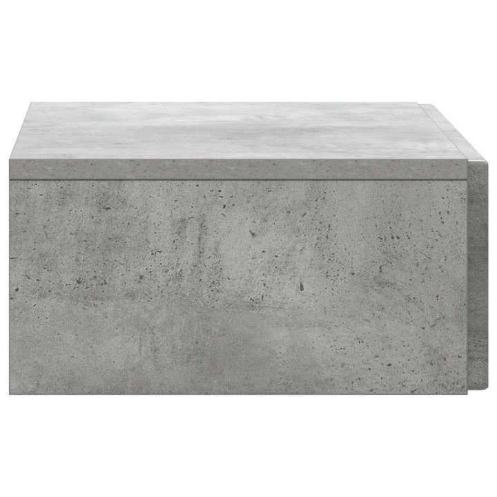 Væghængt Sideskab 59 x 34,5 x 17 cm Konstrueret træ Betongrå