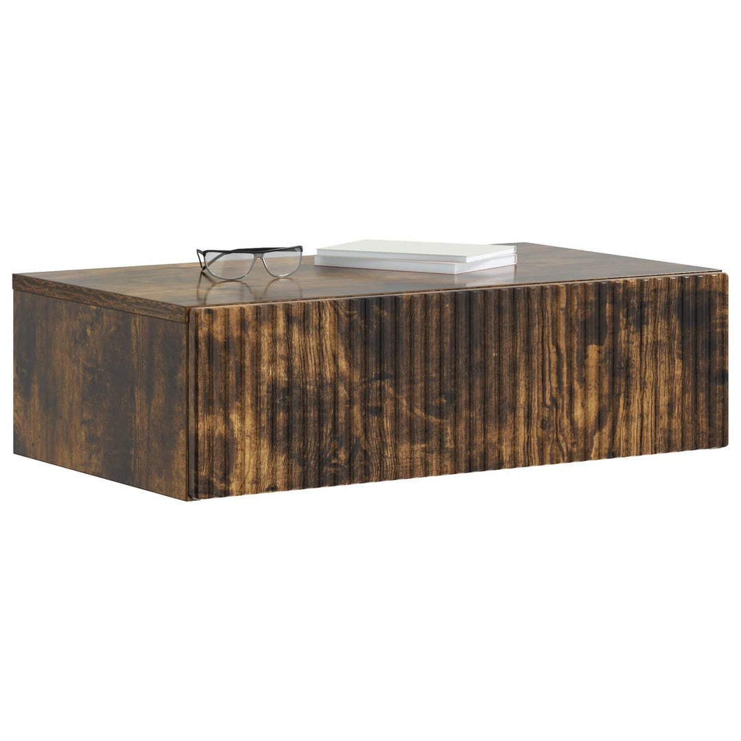 Væghængt Sideskab Røget eg 59 x 34,5 x 17 cm Konstrueret træ