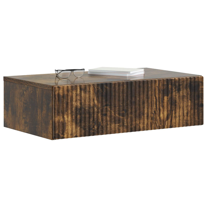 Væghængt Sideskab Røget eg 59 x 34,5 x 17 cm Konstrueret træ