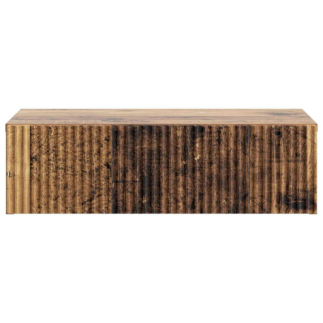 Væghængt Sideskab 59 x 34,5 x 17 cm Konstrueret træ Gammelt træ